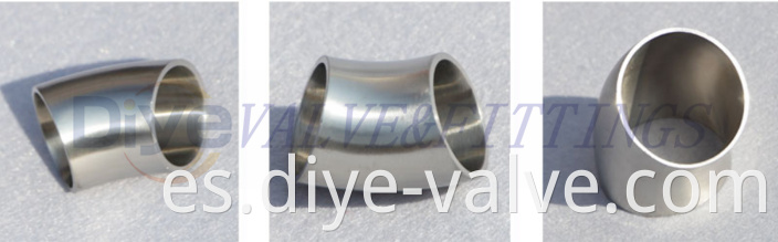 45 degree welded elbow pipe fitting